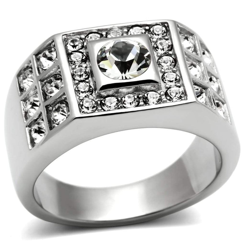 Crystal Wedding Rings TK350 Stainless Steel Ring with Top Grade Crystal