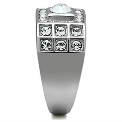 Crystal Wedding Rings TK350 Stainless Steel Ring with Top Grade Crystal