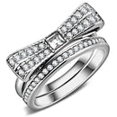 Crystal Wedding Rings TK3506 Stainless Steel Ring with Top Grade Crystal