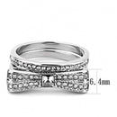 Crystal Wedding Rings TK3506 Stainless Steel Ring with Top Grade Crystal