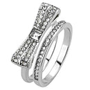 Crystal Wedding Rings TK3506 Stainless Steel Ring with Top Grade Crystal