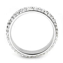 Crystal Wedding Rings TK3533 Stainless Steel Ring with Top Grade Crystal