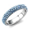 Crystal Wedding Rings TK3535 Stainless Steel Ring with Top Grade Crystal