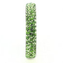 Crystal Wedding Rings TK3537 Stainless Steel Ring with Crystal in Peridot