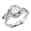 Silver Jewelry Rings Cubic Zirconia Rings DA357 Stainless Steel Ring with AAA Grade CZ Alamode Fashion Jewelry Outlet