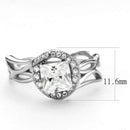 Silver Jewelry Rings Cubic Zirconia Rings DA357 Stainless Steel Ring with AAA Grade CZ Alamode Fashion Jewelry Outlet