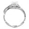 Silver Jewelry Rings Cubic Zirconia Rings DA357 Stainless Steel Ring with AAA Grade CZ Alamode Fashion Jewelry Outlet