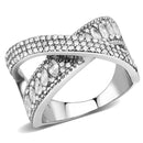 Silver Jewelry Rings Cubic Zirconia Rings DA361 Stainless Steel Ring with AAA Grade CZ Alamode Fashion Jewelry Outlet