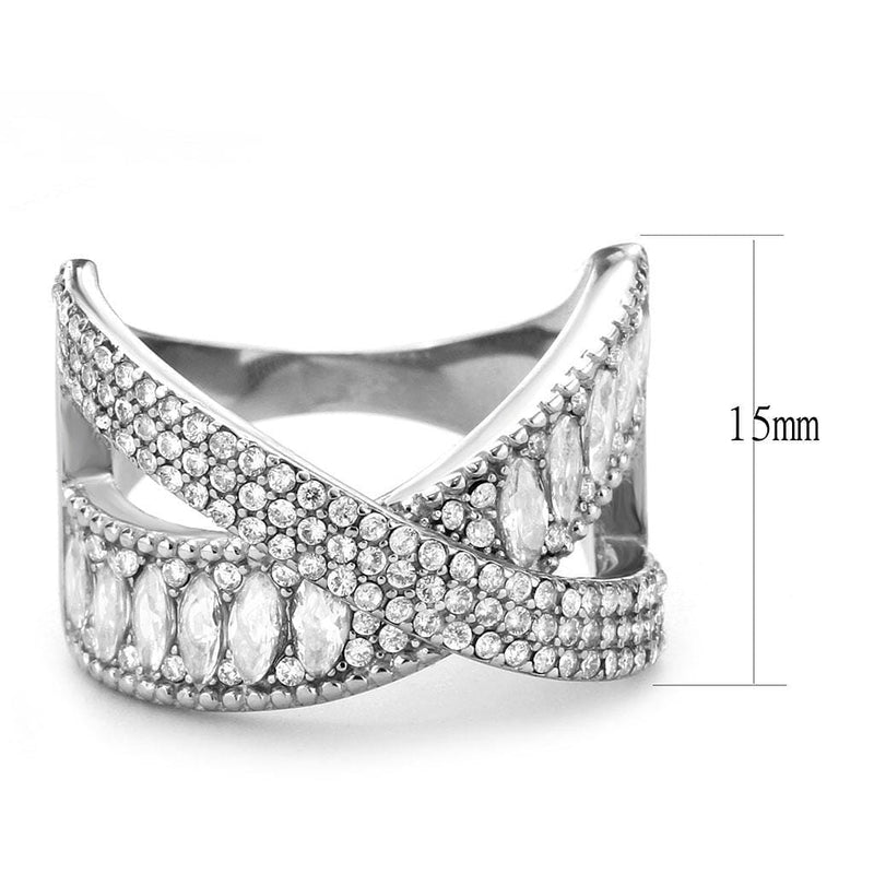 Silver Jewelry Rings Cubic Zirconia Rings DA361 Stainless Steel Ring with AAA Grade CZ Alamode Fashion Jewelry Outlet