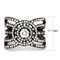 Silver Jewelry Rings Cubic Zirconia Rings DA363 Black - Stainless Steel Ring with AAA Grade CZ Alamode Fashion Jewelry Outlet