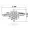 Silver Jewelry Rings Cubic Zirconia Rings LO2052 Rhodium Brass Ring with AAA Grade CZ Alamode Fashion Jewelry Outlet