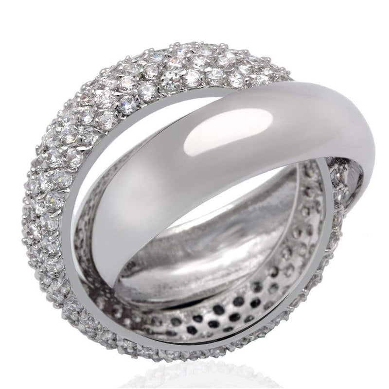 Silver Jewelry Rings Cubic Zirconia Rings LO2055 Rhodium Brass Ring with AAA Grade CZ Alamode Fashion Jewelry Outlet