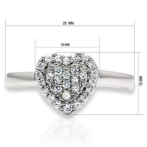 Silver Jewelry Rings Cubic Zirconia Rings LO2056 Rhodium Brass Ring with AAA Grade CZ Alamode Fashion Jewelry Outlet