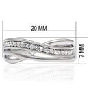 Silver Jewelry Rings Cubic Zirconia Rings LO2058 Rhodium Brass Ring with AAA Grade CZ Alamode Fashion Jewelry Outlet