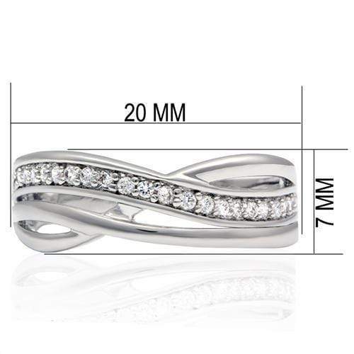 Silver Jewelry Rings Cubic Zirconia Rings LO2058 Rhodium Brass Ring with AAA Grade CZ Alamode Fashion Jewelry Outlet