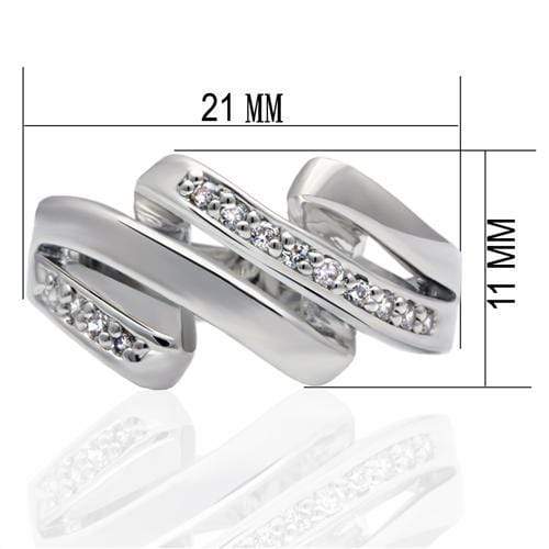 Silver Jewelry Rings Cubic Zirconia Rings LO2068 Rhodium Brass Ring with AAA Grade CZ Alamode Fashion Jewelry Outlet