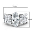 Silver Jewelry Rings Cubic Zirconia Rings LO2091 Rhodium Brass Ring with AAA Grade CZ Alamode Fashion Jewelry Outlet