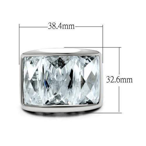 Silver Jewelry Rings Cubic Zirconia Rings LO2092 Rhodium Brass Ring with AAA Grade CZ Alamode Fashion Jewelry Outlet