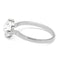 Cubic Zirconia Rings LO4080 Rhodium Brass Ring with AAA Grade CZ