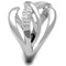 Cute Rings 3W766 Rhodium Brass Ring with AAA Grade CZ