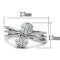 Cute Rings 3W767 Rhodium Brass Ring with AAA Grade CZ