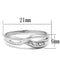 Cute Rings 3W768 Rhodium Brass Ring with AAA Grade CZ