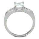 Silver Jewelry Rings Cute Rings 3W769 Rhodium Brass Ring with AAA Grade CZ Alamode Fashion Jewelry Outlet