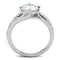 Silver Jewelry Rings Cute Rings 3W770 Rhodium Brass Ring with AAA Grade CZ Alamode Fashion Jewelry Outlet