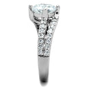 Silver Jewelry Rings Cute Rings 3W770 Rhodium Brass Ring with AAA Grade CZ Alamode Fashion Jewelry Outlet