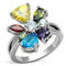 Cute Rings 3W789 Rhodium Brass Ring with AAA Grade CZ