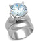 Cute Rings 3W802 Rhodium Brass Ring with AAA Grade CZ