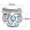 Cute Rings 3W802 Rhodium Brass Ring with AAA Grade CZ