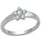 Cute Rings 3W814 Rhodium Brass Ring with AAA Grade CZ