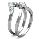 Cute Rings 3W815 Rhodium Brass Ring with AAA Grade CZ