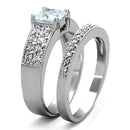 Cute Rings 3W817 Rhodium Brass Ring with AAA Grade CZ