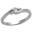 Cute Rings 3W822 Rhodium Brass Ring with AAA Grade CZ