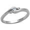 Cute Rings 3W822 Rhodium Brass Ring with AAA Grade CZ