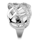 Cute Rings 3W823 Rhodium Brass Ring with AAA Grade CZ
