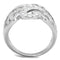 Cute Rings 3W827 Rhodium Brass Ring with AAA Grade CZ