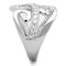 Cute Rings 3W827 Rhodium Brass Ring with AAA Grade CZ
