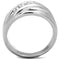 Cute Rings 3W830 Rhodium Brass Ring with AAA Grade CZ