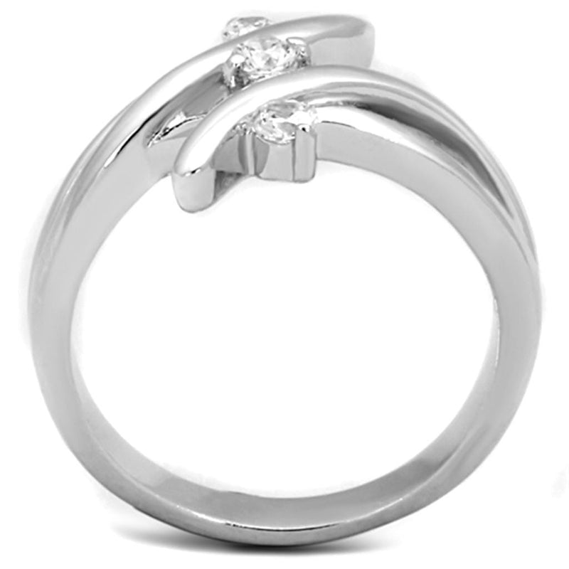 Cute Rings 3W833 Rhodium Brass Ring with AAA Grade CZ