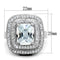 Cute Rings 3W839 Rhodium Brass Ring with AAA Grade CZ