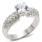 Cute Rings 54908 Rhodium Brass Ring with AAA Grade CZ