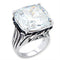 Cute Rings 56318 Rhodium Brass Ring with AAA Grade CZ