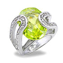 Cute Rings 5X004 Rhodium Brass Ring with AAA Grade CZ