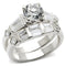 Cute Rings 6X014 Rhodium Brass Ring with AAA Grade CZ