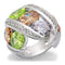 Cute Rings 6X019 Rhodium Brass Ring with AAA Grade CZ