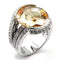 Cute Rings 6X045 Rhodium Brass Ring with AAA Grade CZ in Champagne