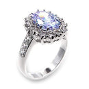 Cute Rings 6X114 Rhodium Brass Ring with AAA Grade CZ